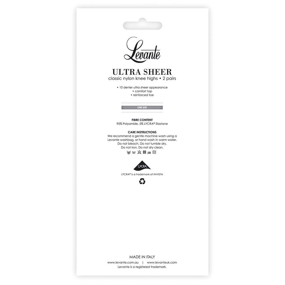 Ultra Sheer Knee High - 2 Pack