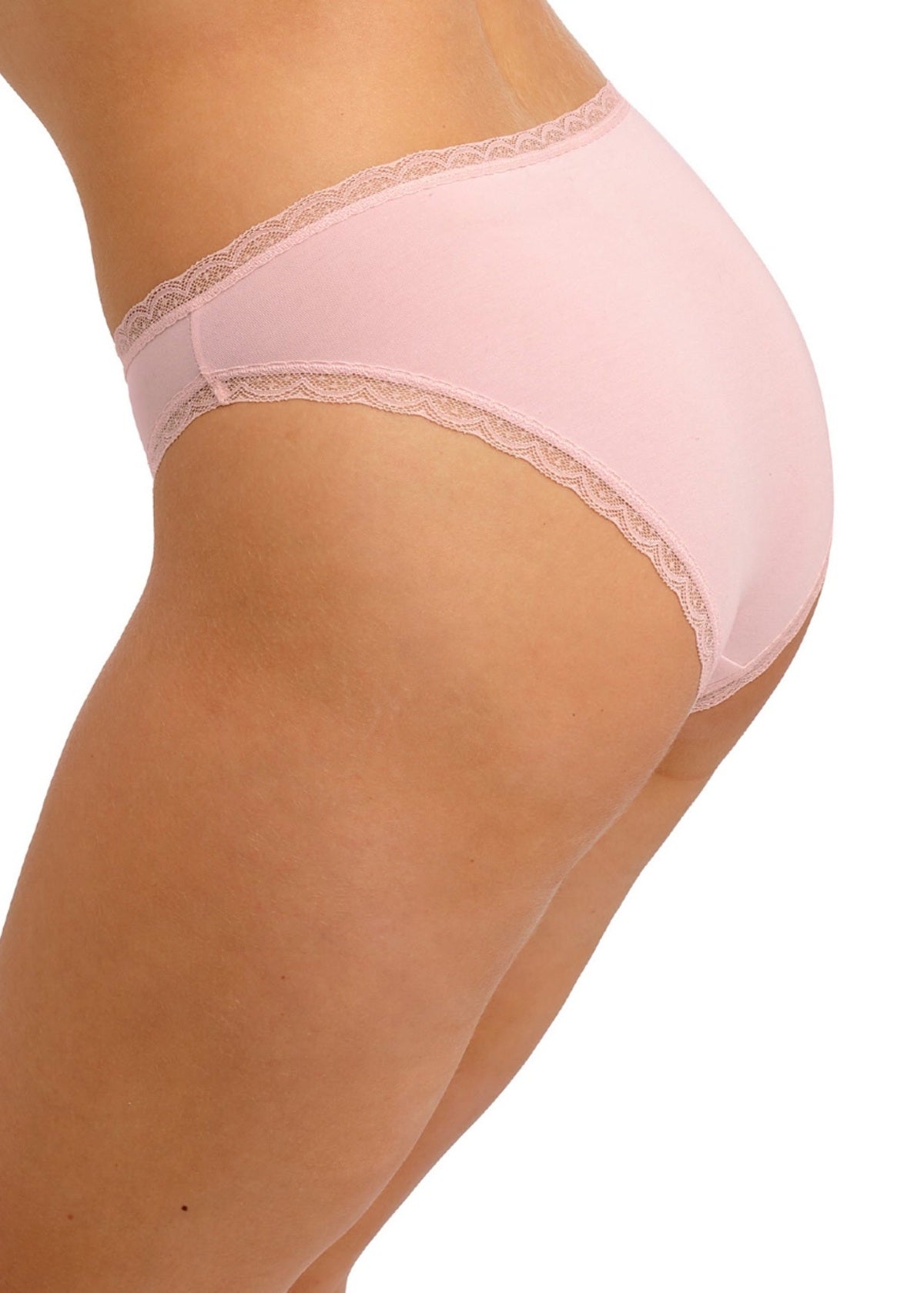 Freya Flirt brief in pink with lace trim