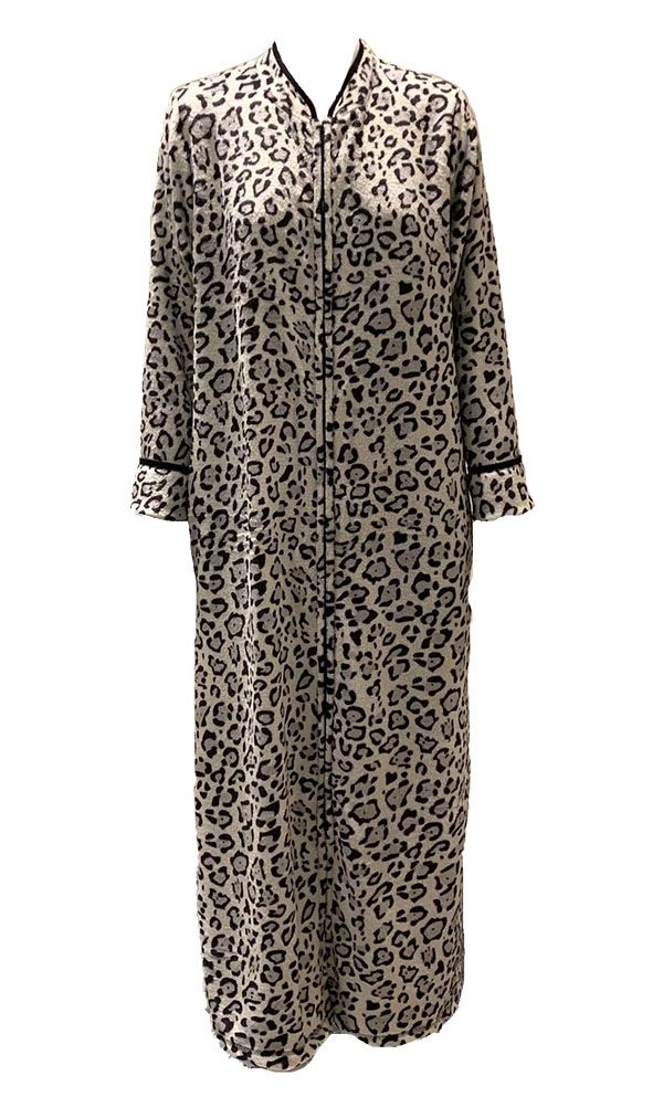 Leopard Print Zip Robe