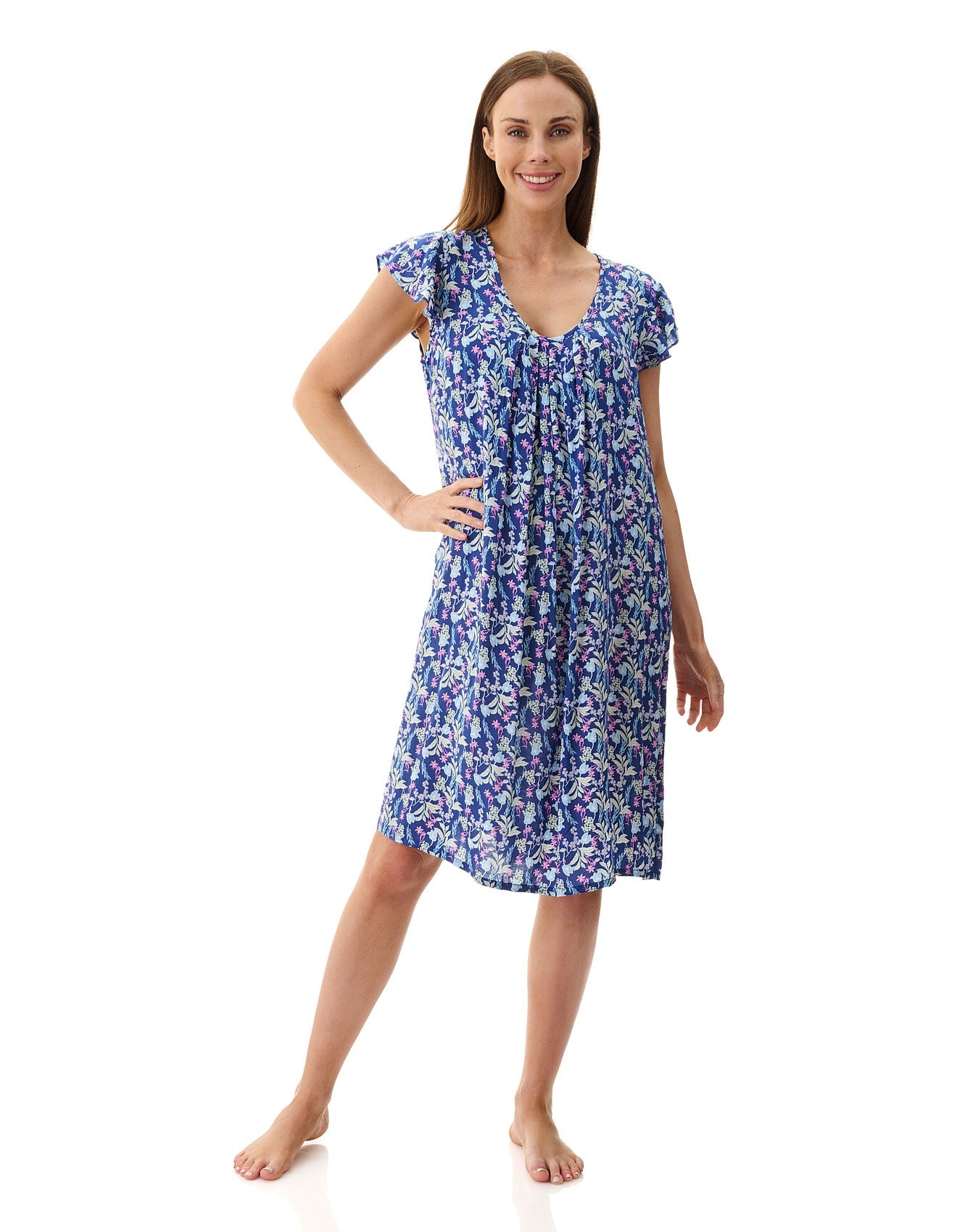 Maria Flutter Sleeve Short Nightie