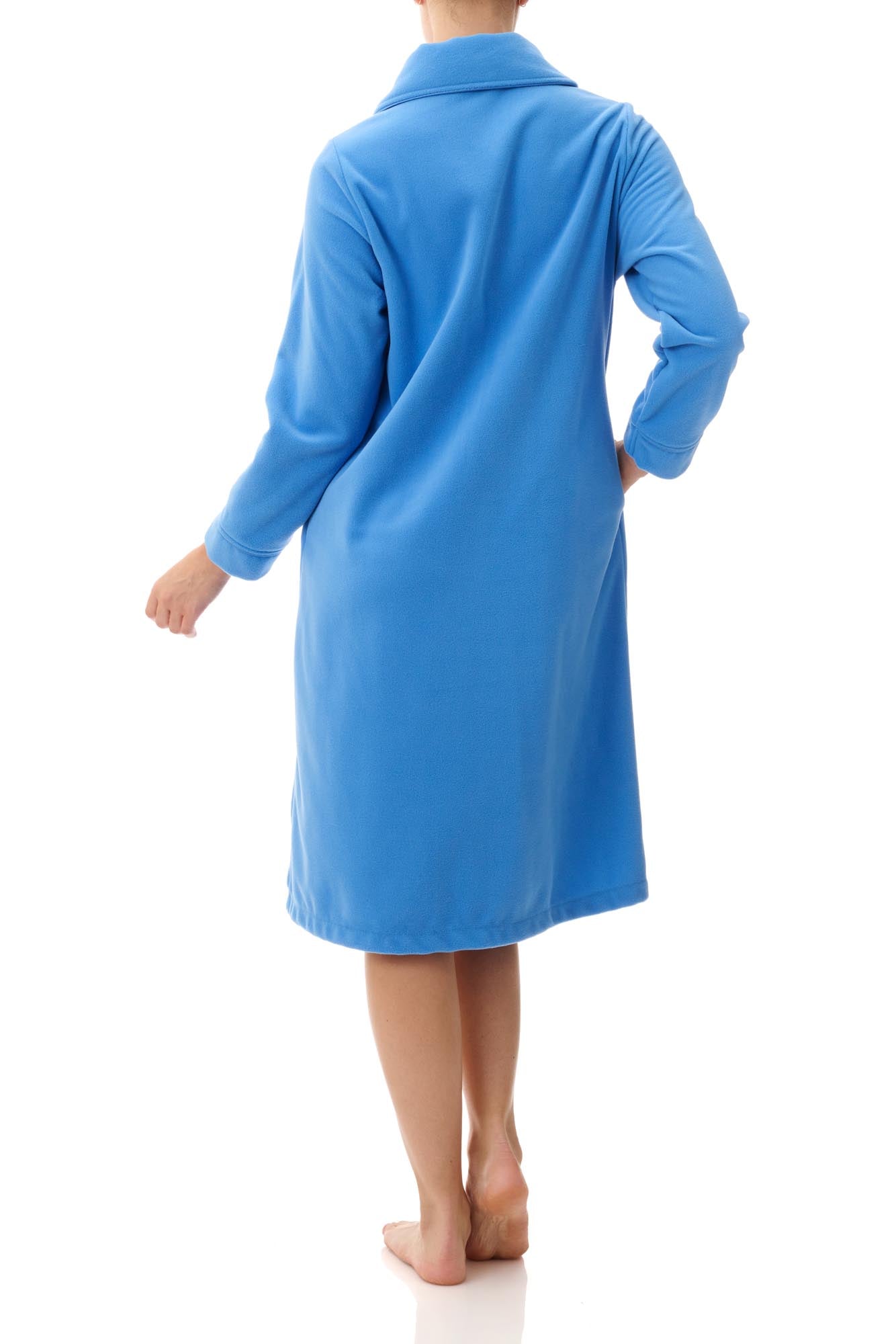 Blue Short Button Gown