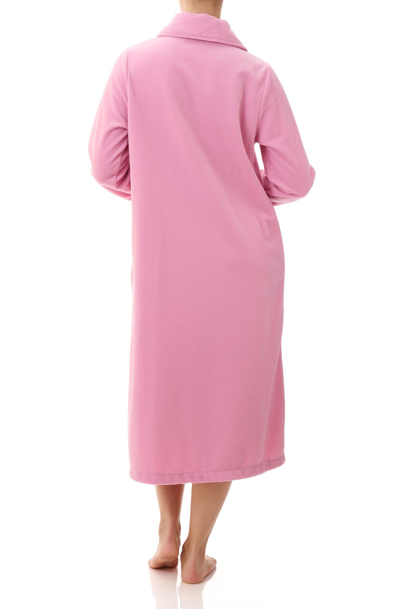 Dusty Pink Mid Button Gown