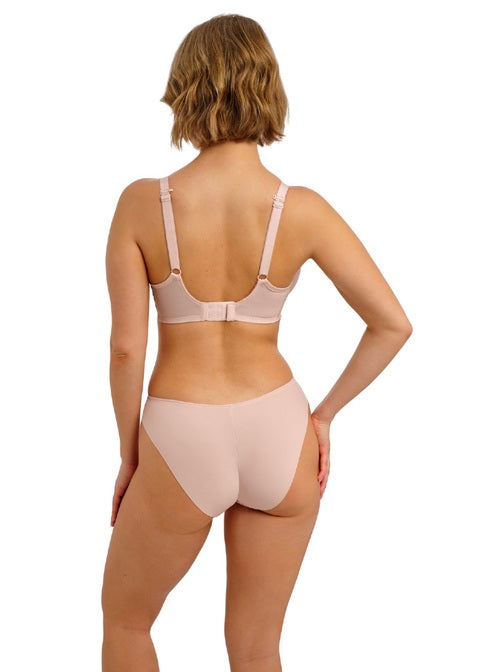 Quinn Cameo blush pink seamless bra and high-waisted briefs set