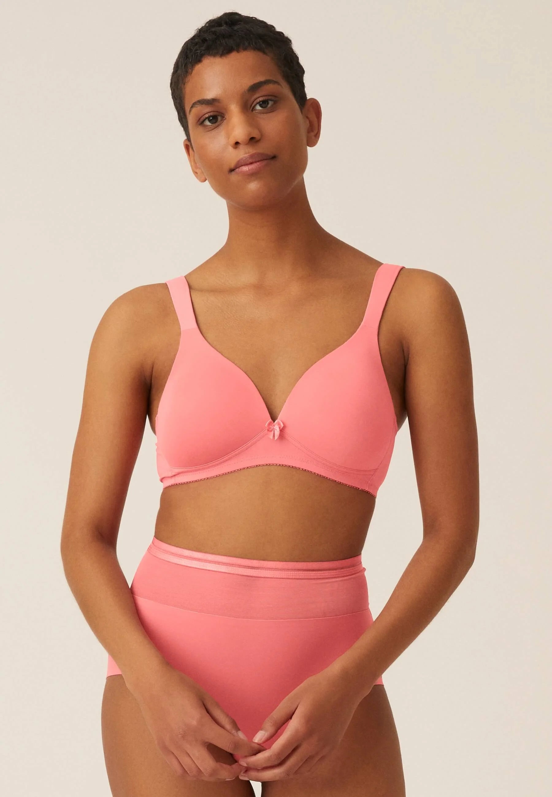 Wide Strap Soft Wireless Bra by Naturana Online, THE ICONIC