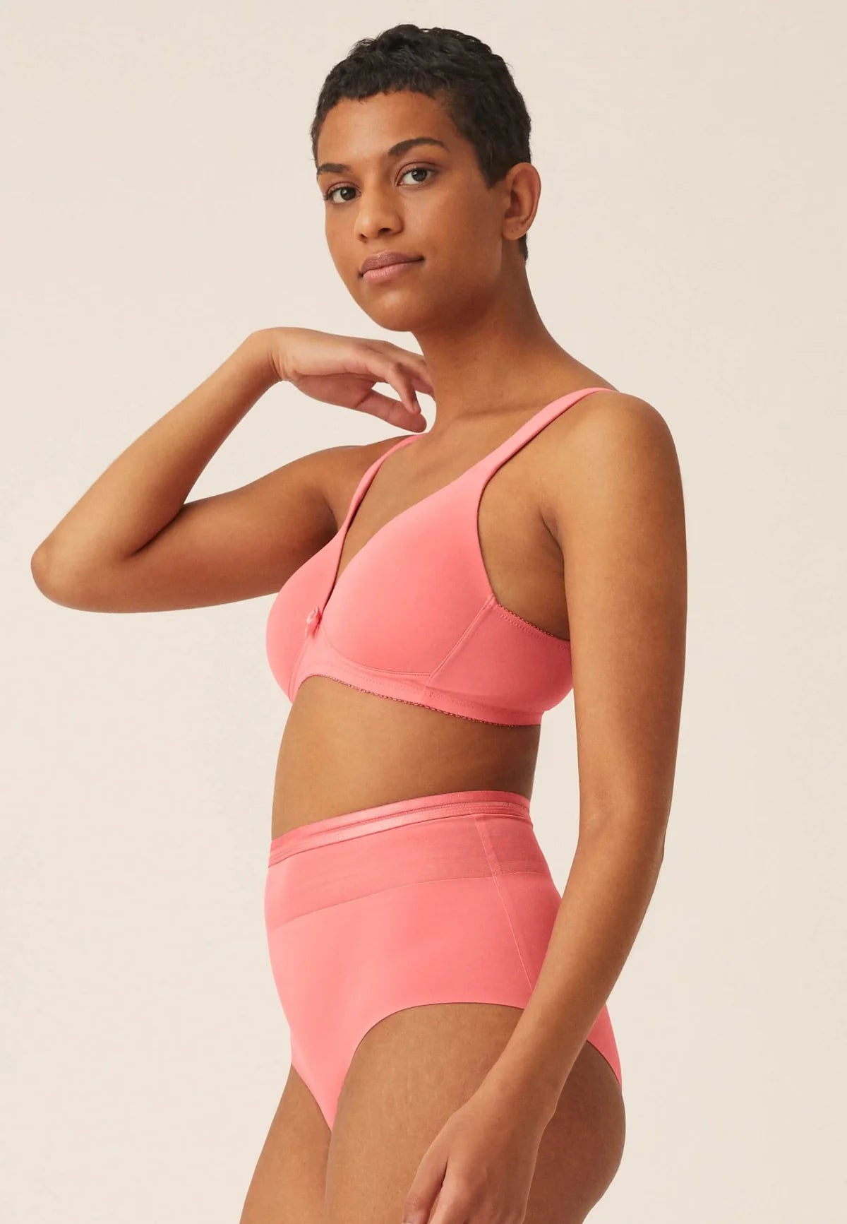 Padded Wirefree T-Shirt Bra with Wide Straps