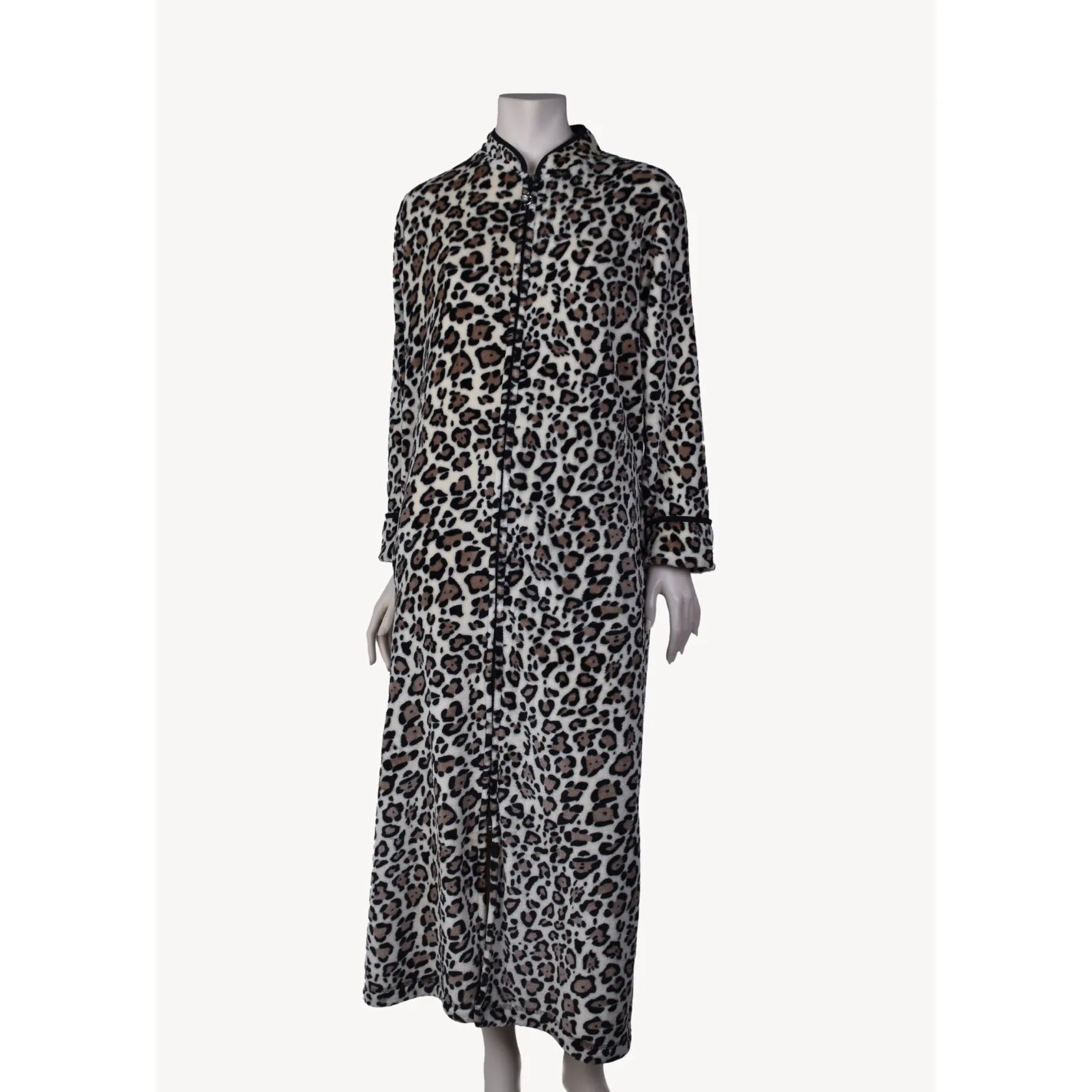 Leopard Print Zip Robe