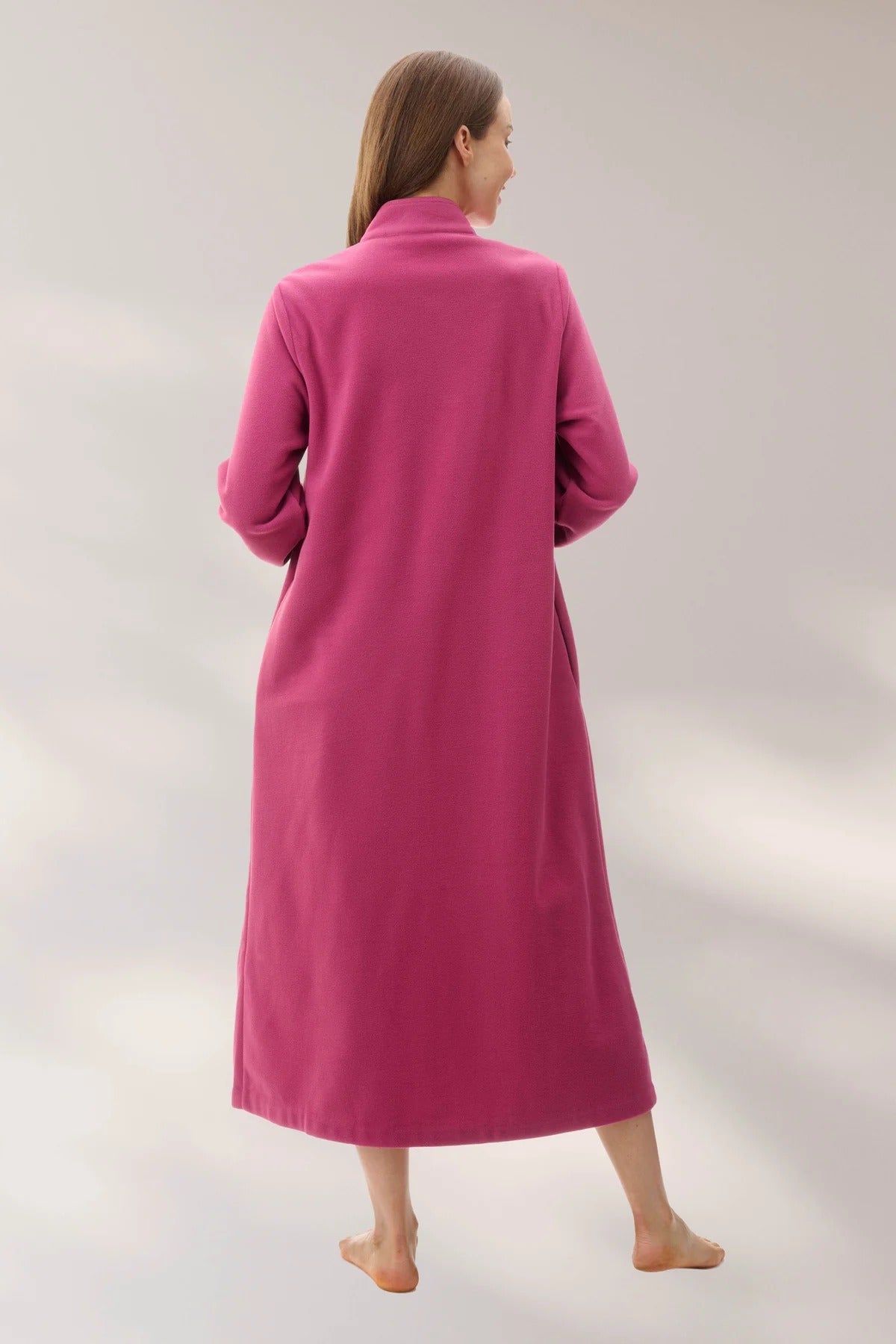 Dusty Mid Button Gown