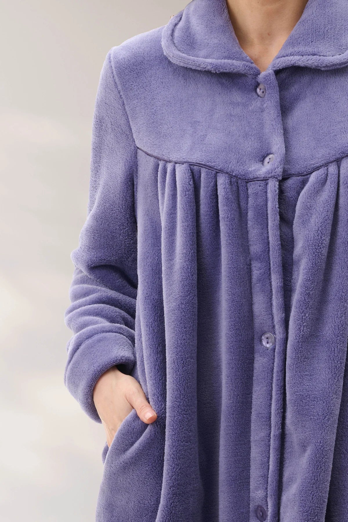 Heather Long Button Gown