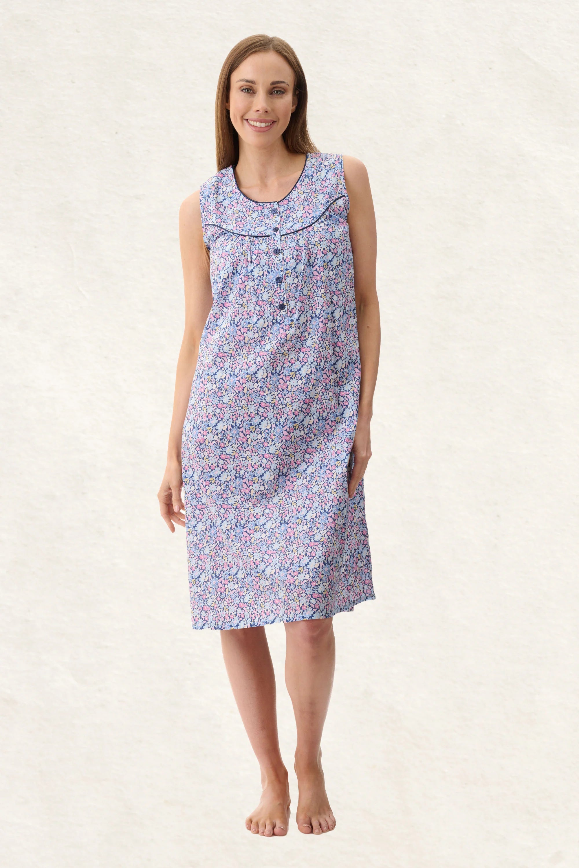 Daisy Sleeveless Short Nightie