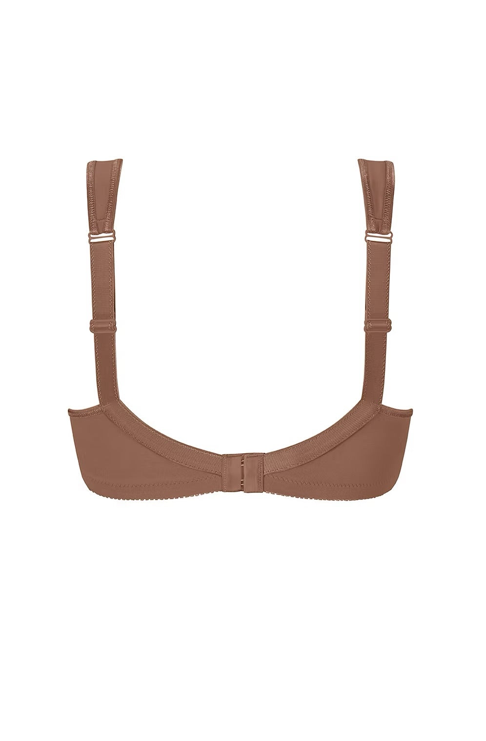 Tan seamless isadora non-wired bra with adjustable straps and smooth stretchy fabric finish