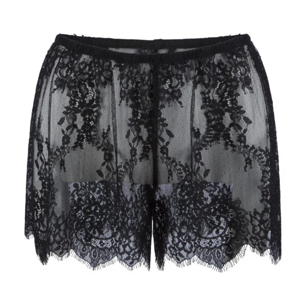 Black Lace French Knickers