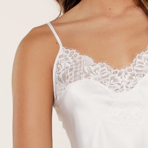 White Spaghetti Lace Top