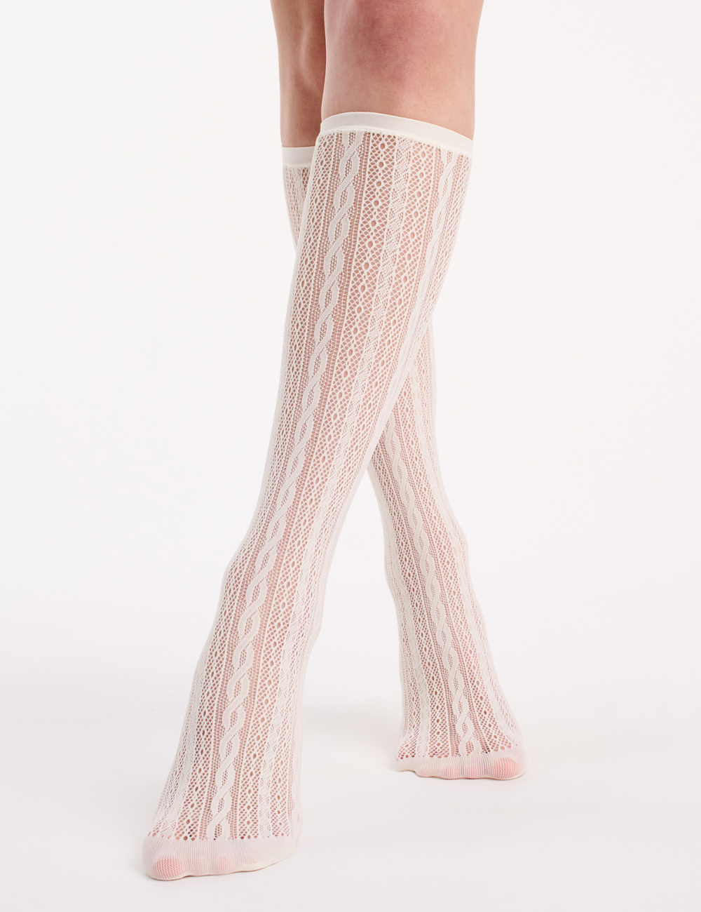 Lace Net Knee High