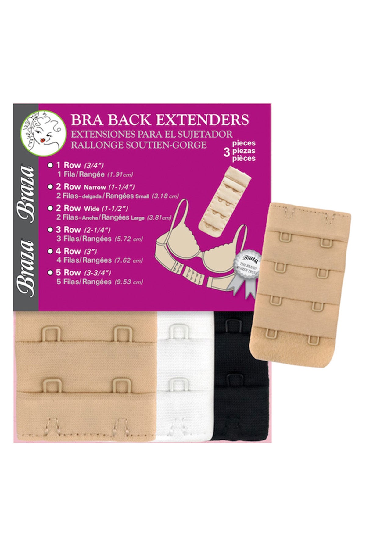 Bra Back Extenders - 3 Pack