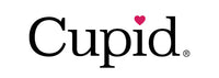 Cupid logo with a heart symbol on a white background