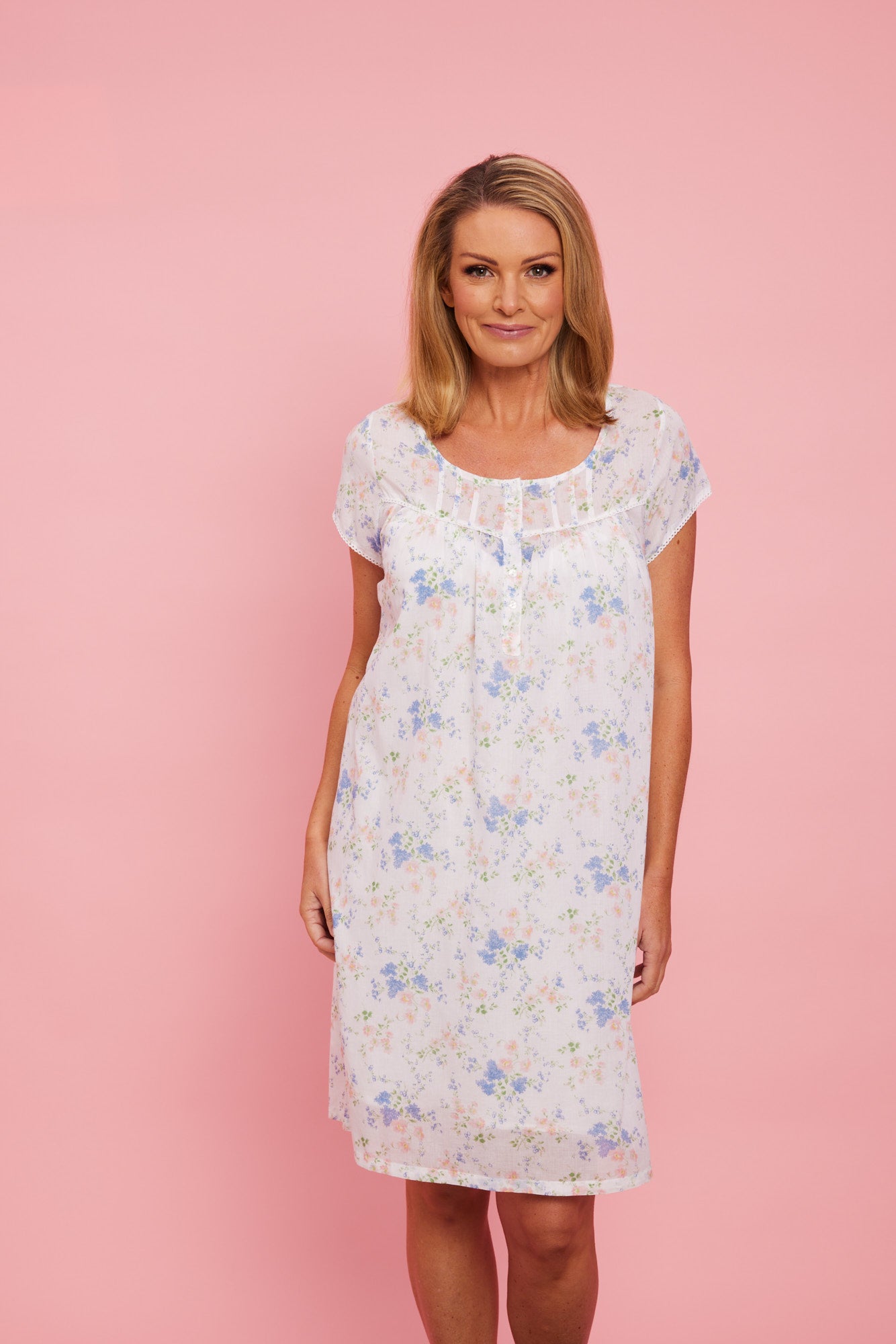 Poppy Daisy Cap Sleeve Nightie