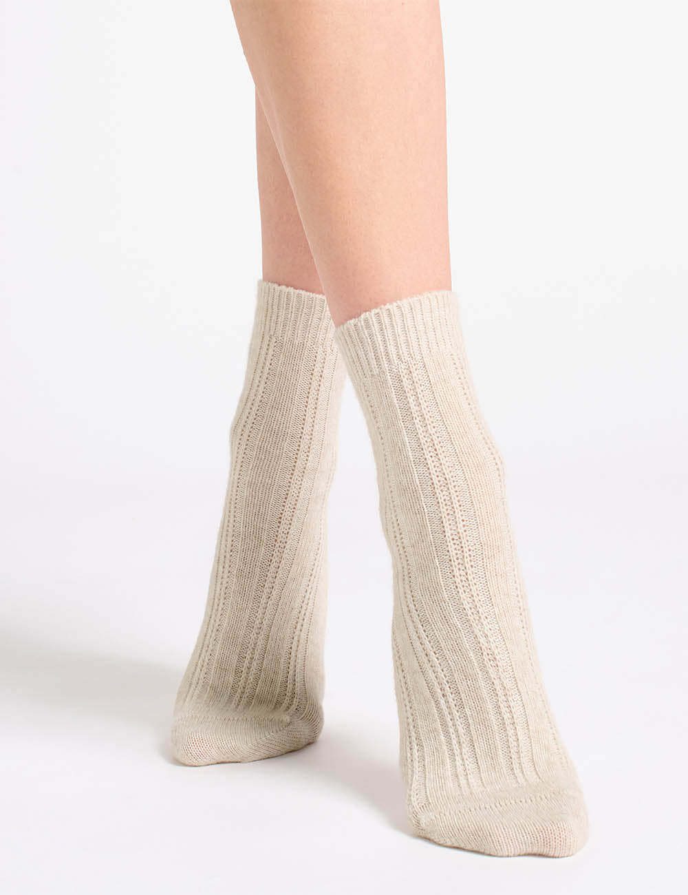 Angelina Cable Crew Sock