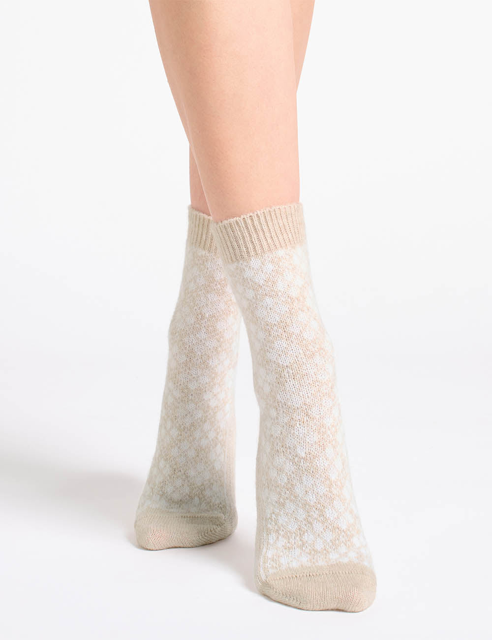 Leona Diamond Crew Sock