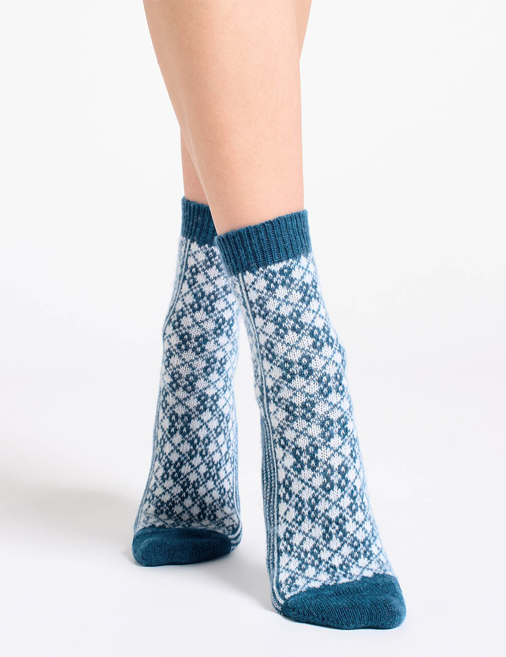 Leona Diamond Crew Sock