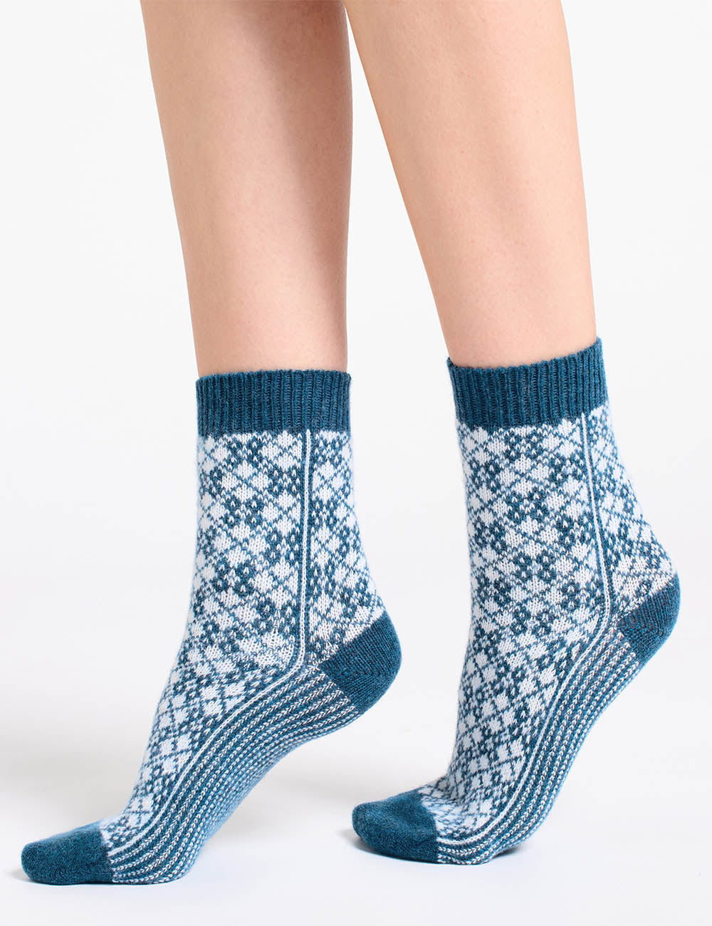 Leona Diamond Crew Sock