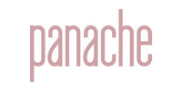 Pink 'panache' logo on a white background