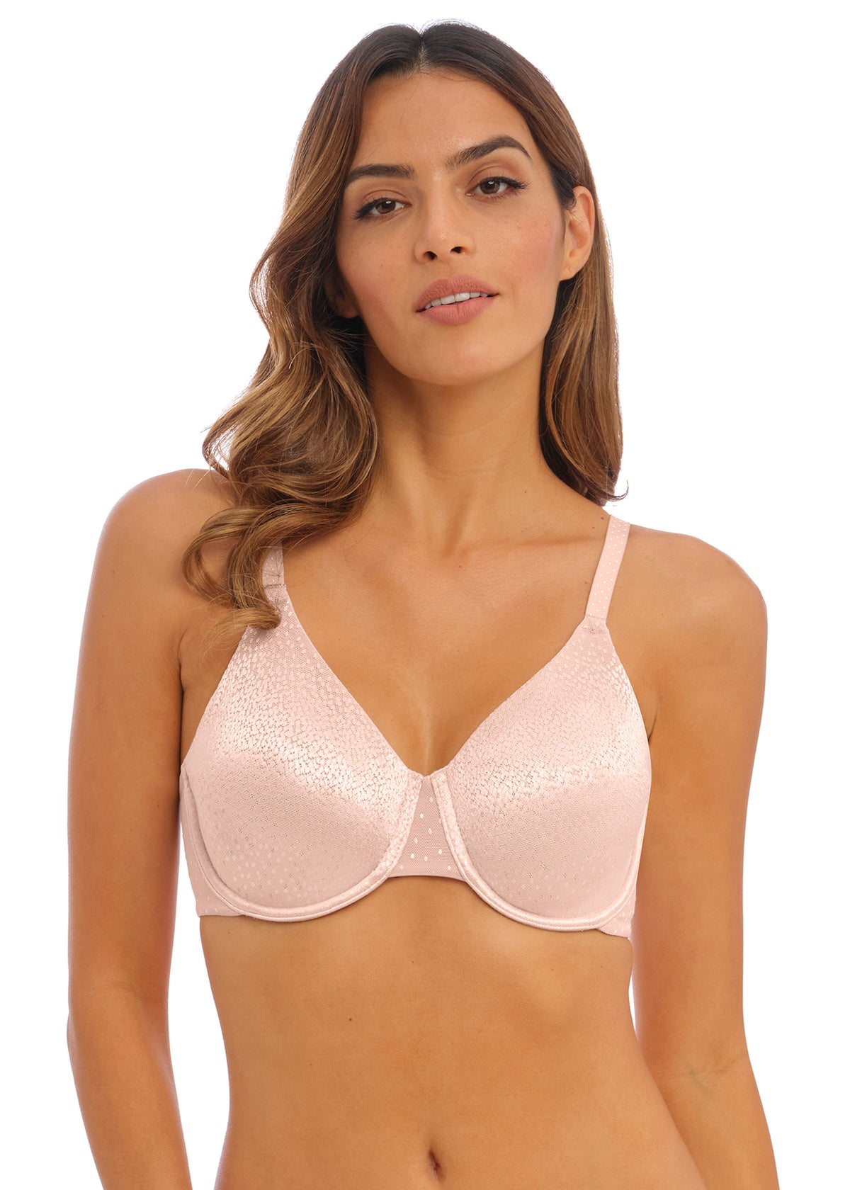 OO  Wacoal Elomi Smooth Underwire Moulded T-Shirt Bra - Sahara