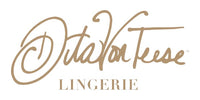 Dita Von Teese Lingerie logo in gold on a white background