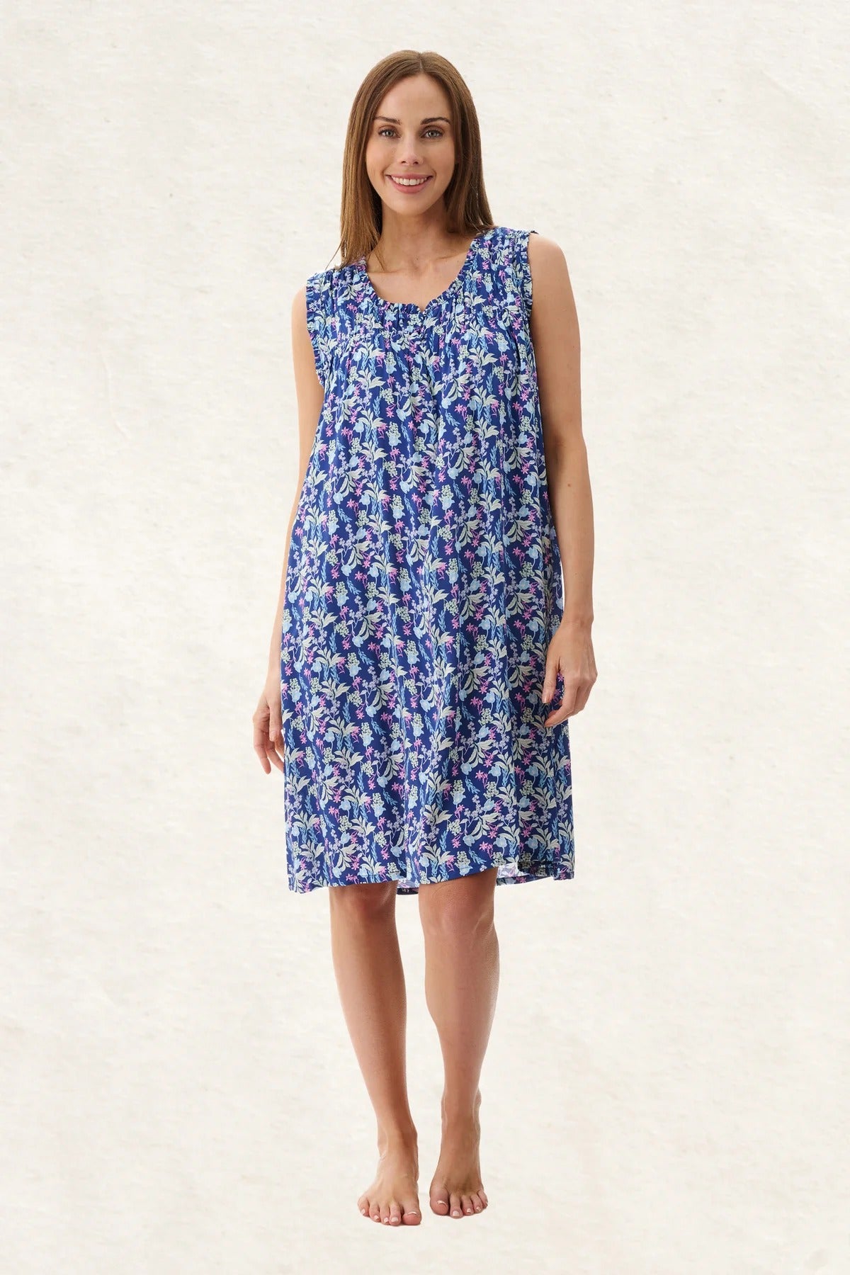 Maria Sleeveless Short Nightie