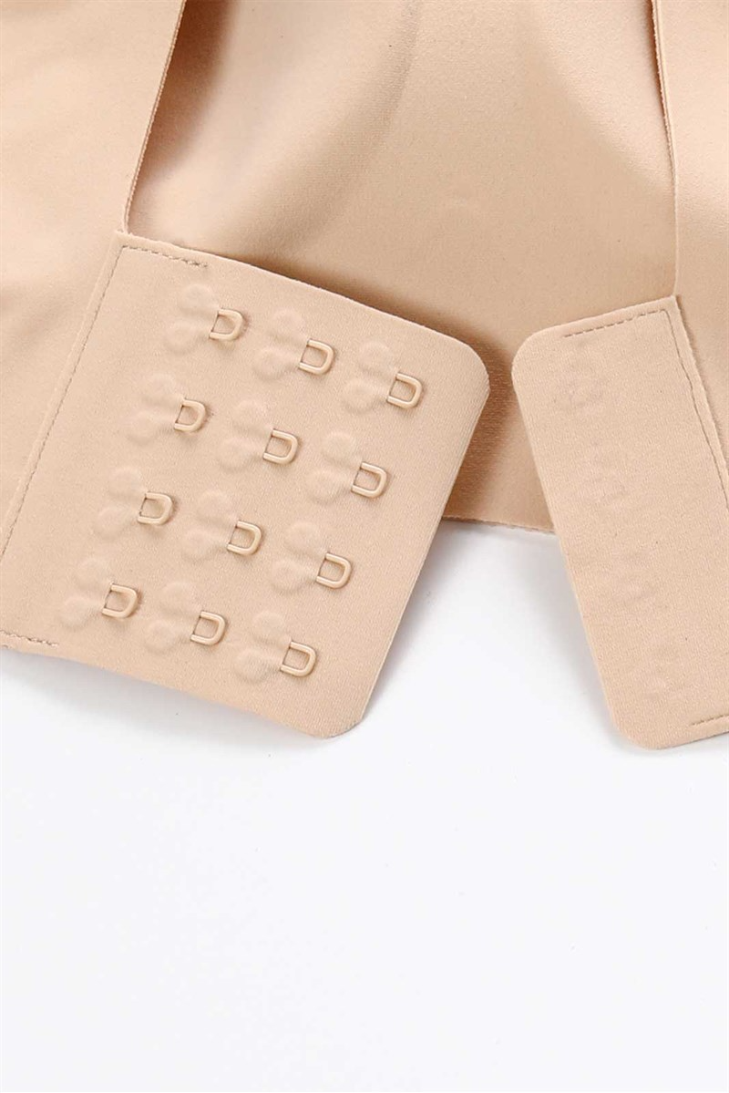 Beige underwire connector with 12 D-ring fasteners for Linda Wire-Free Bra