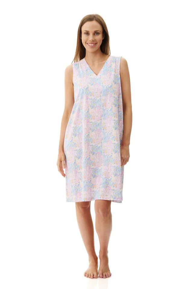 Ocean Sleeveless Short Nightie