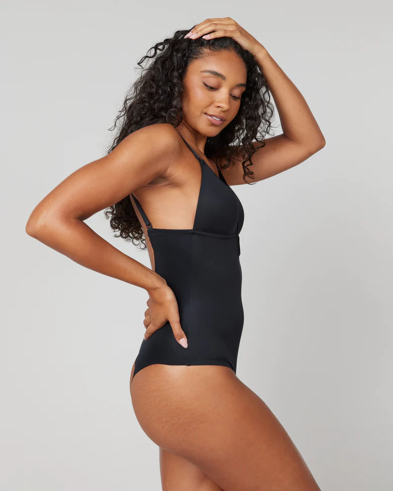 Firm Control Plunge Bodysuit : : Clothing, Shoes & Accessories