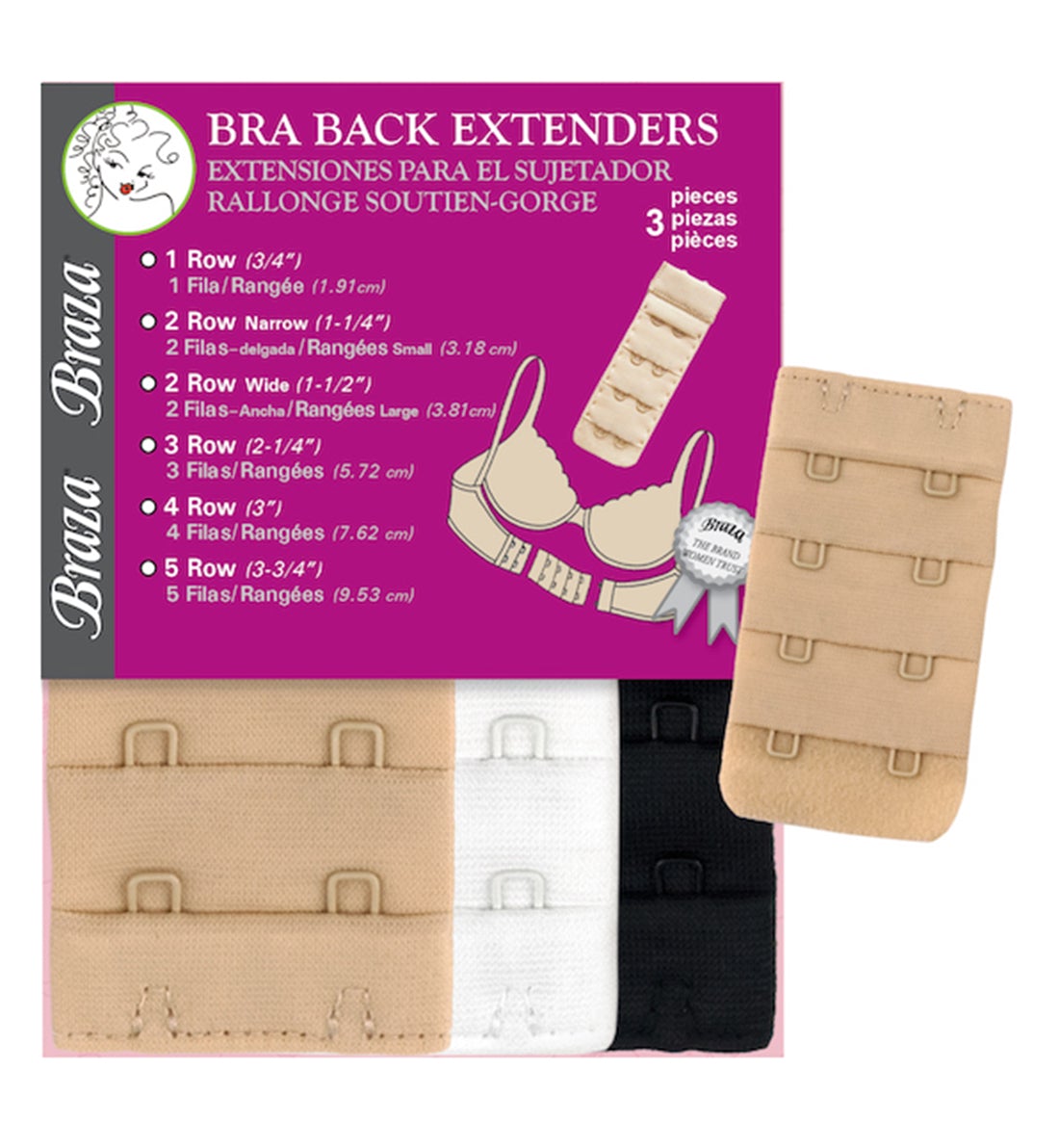 Bra Back Extenders - 3 Pack