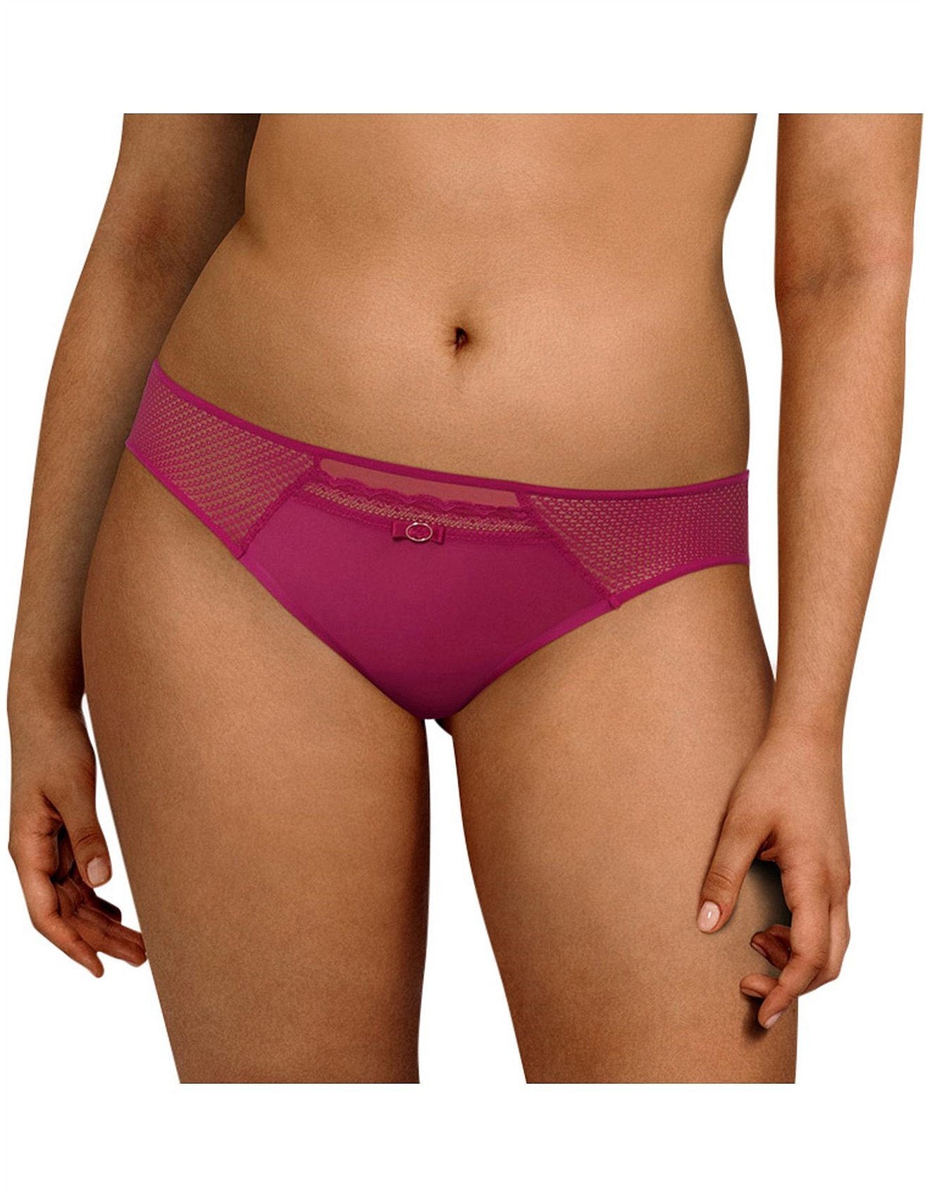 Chantelle Parisian Allure Brief C22330 - Briefs Ruby / 8 / XS  Available at Illusions Lingerie