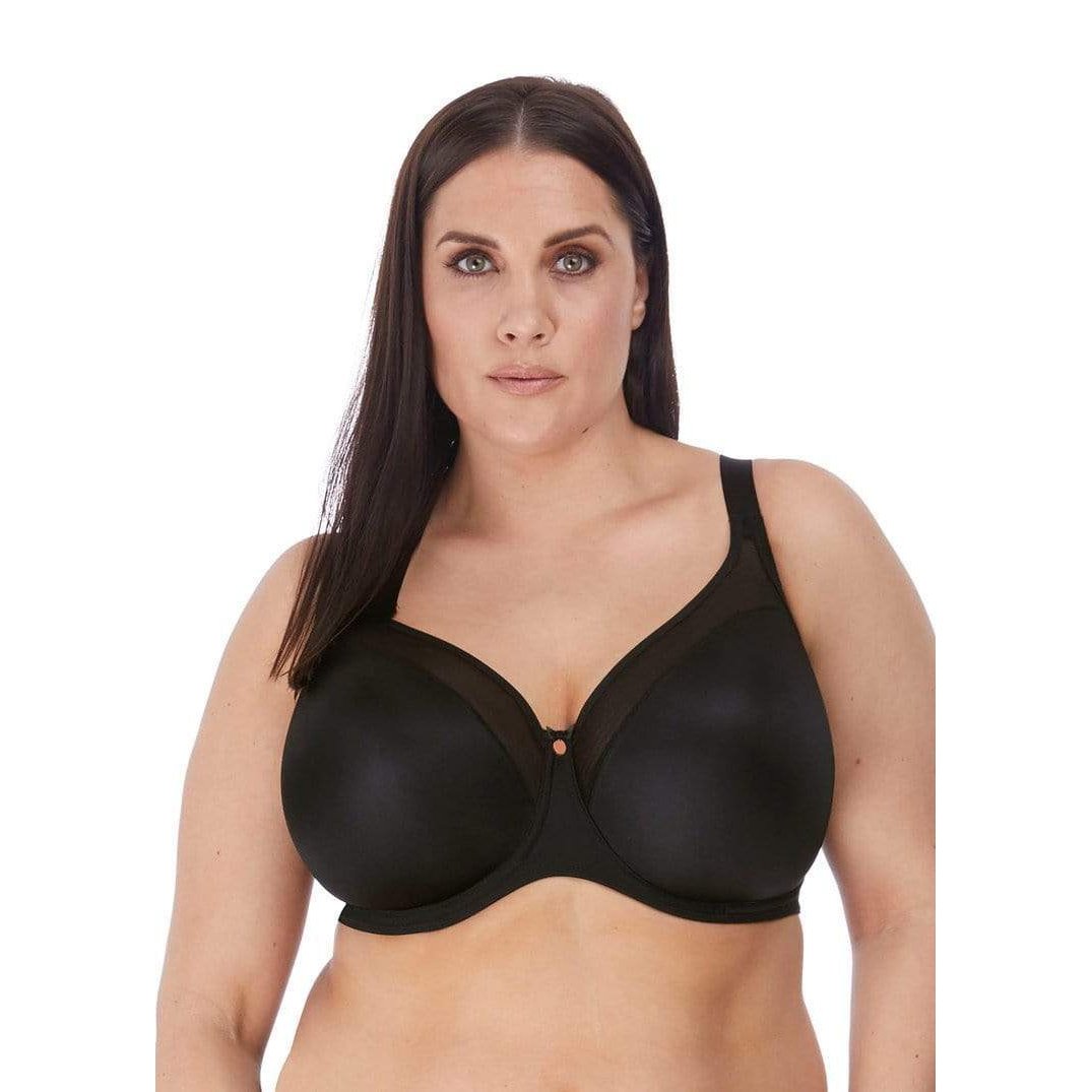 Elomi Smooth EL4301BLK - Underwire Bra Black / 16FF  Available at Illusions Lingerie