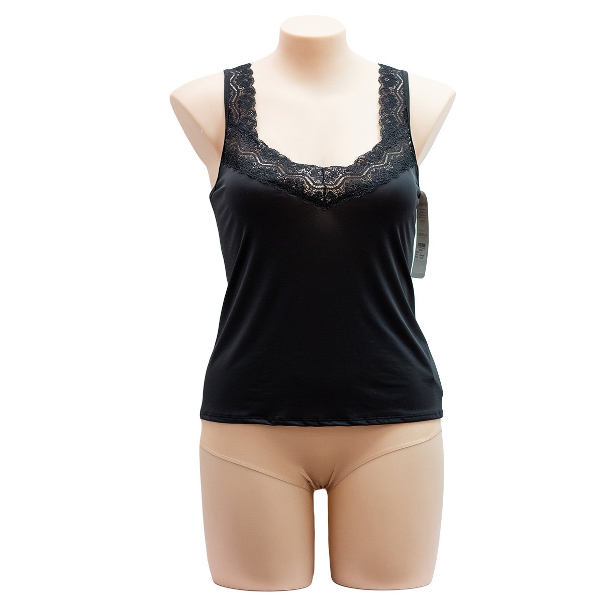 Essence V - Neck Camisole 936SC - Singlets & Tanks Black / 10 / S  Available at Illusions Lingerie