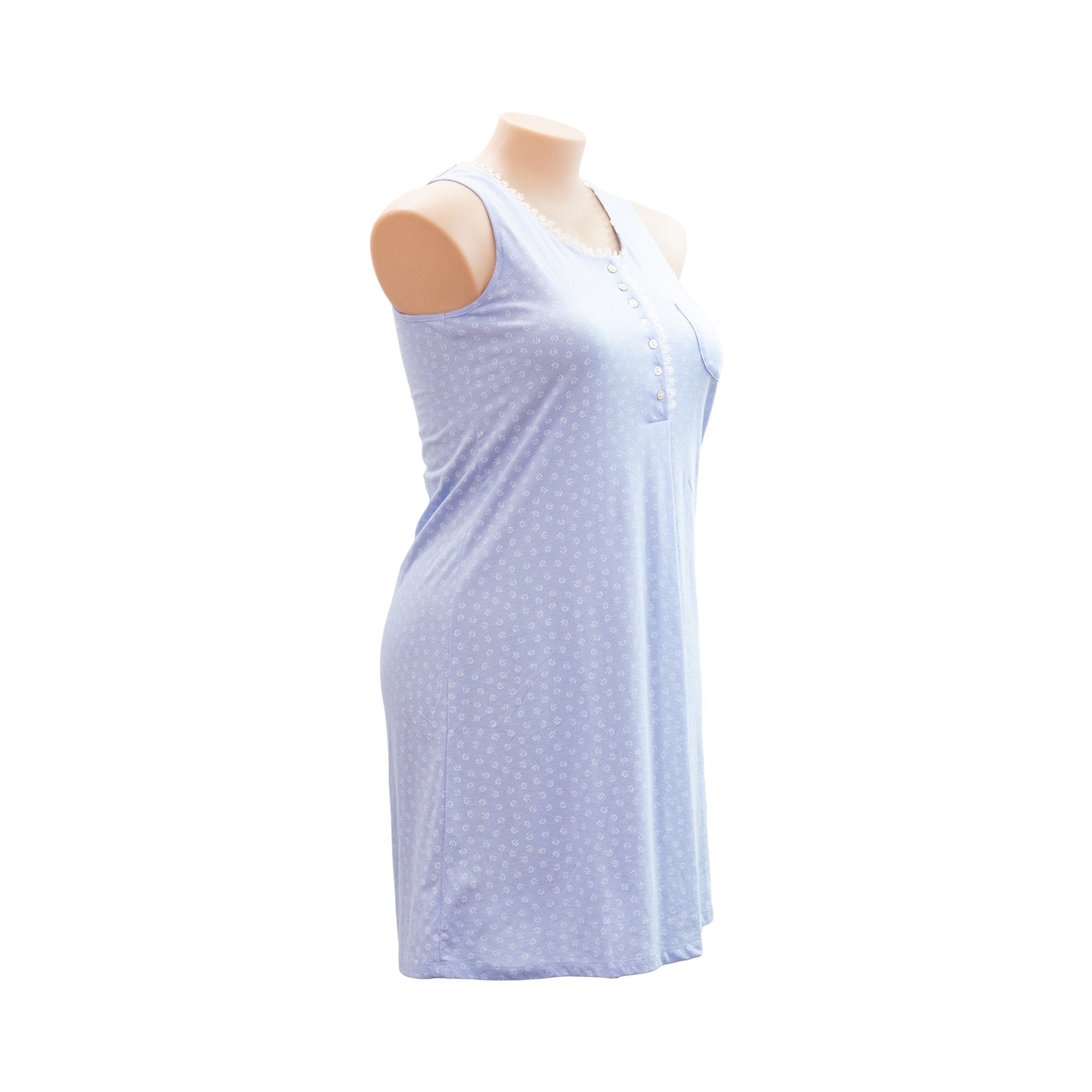 Givoni Daffodil Sleeveless SK144 - Nighties Wedgewood / 10  Available at Illusions Lingerie