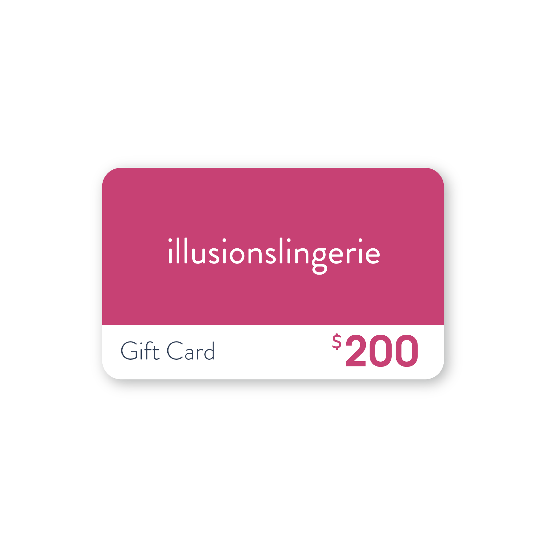 Illusions Lingerie Gift Card $200 Digital Gift Card - Illusions Lingerie from Illusions Lingerie in Melbourne