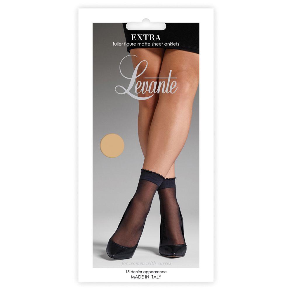Levante Extra Anklet LEVEXANK - Knee Highs Naturel / One Size  Available at Illusions Lingerie
