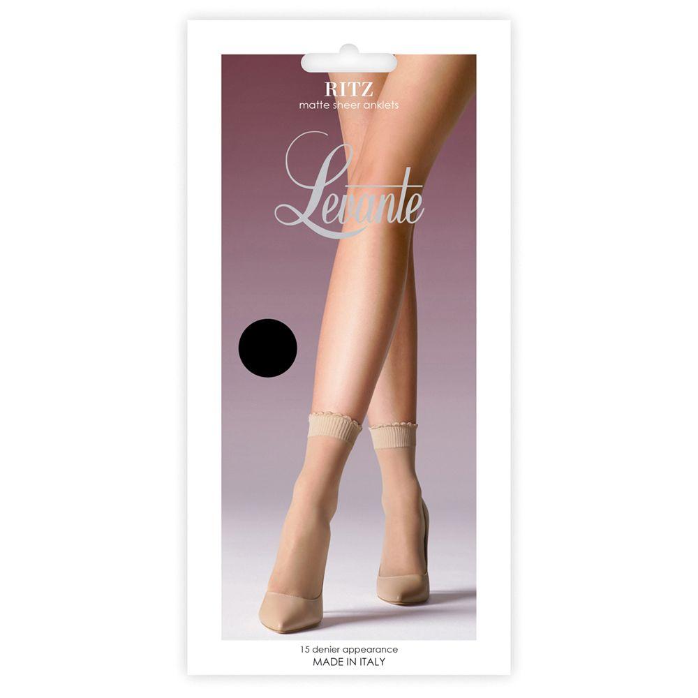 Levante Ritz Anklet RITAKAK - Knee Highs Black / One Size  Available at Illusions Lingerie
