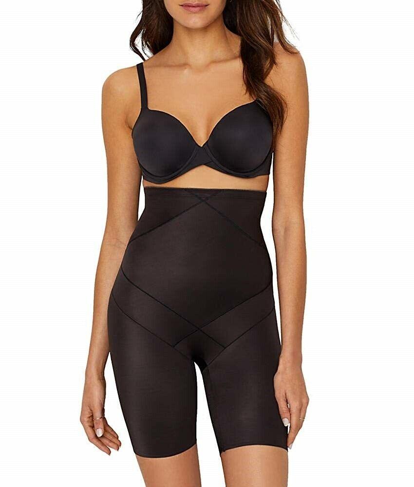 Miraclesuit Tummy Tuck High-Waist Thigh Slimmer 2419 - Shapewear Black / 10 / S  Available at Illusions Lingerie