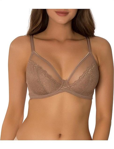 Triumph Sheer Minimiser 10160989 - Underwire Bra Mocca / 10D  Available at Illusions Lingerie